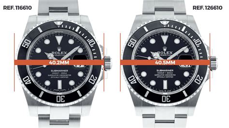 rolex submariner case sizes|rolex submariner case thickness.